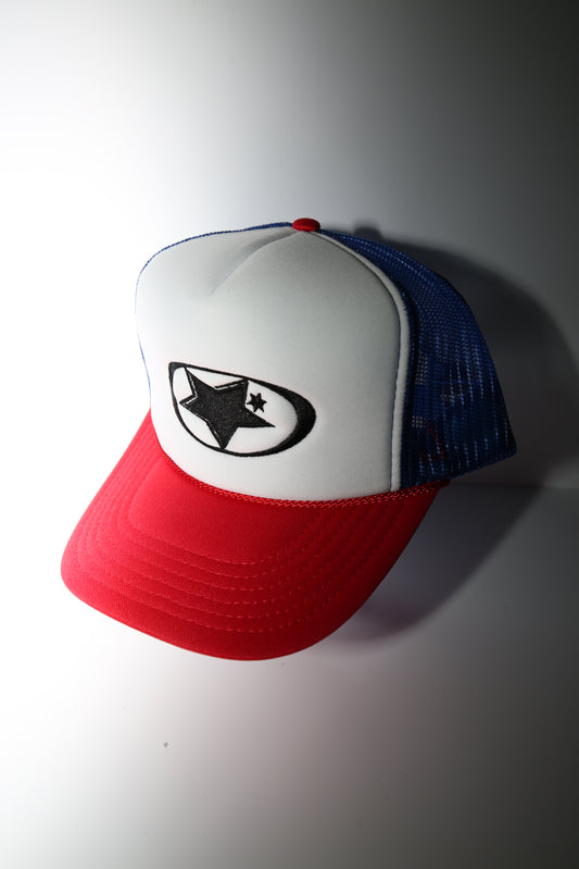GLOBAL TRUCKER HAT // RED/WHITE/BLUE